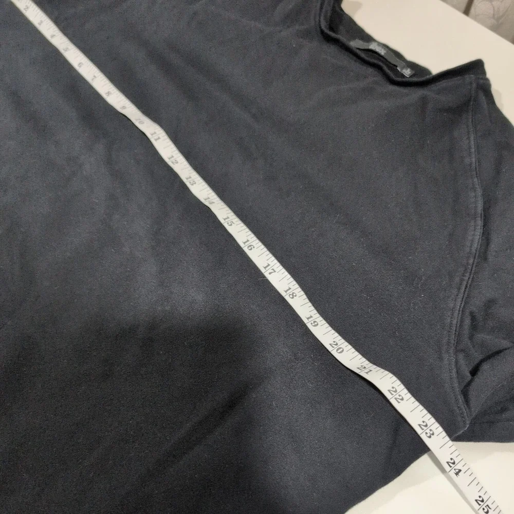 Ibex Mens Black Organic Cotton Merino Wool Blend Raglan Sweatshirt Large